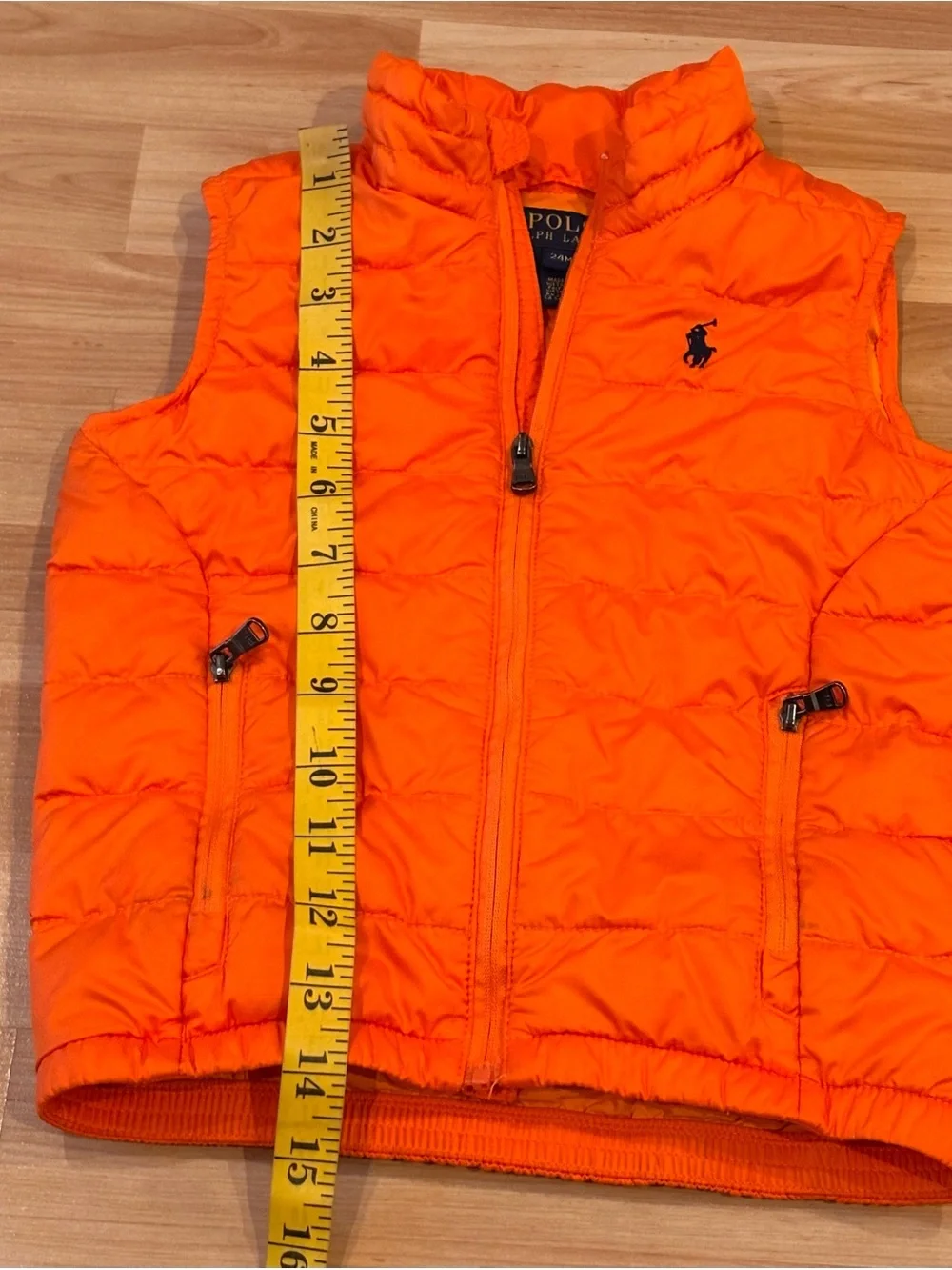 Ralph Lauren Orange  Puffer Vest